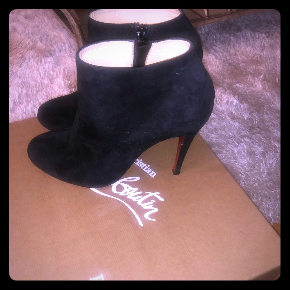 Black Velours Christian Louboutins